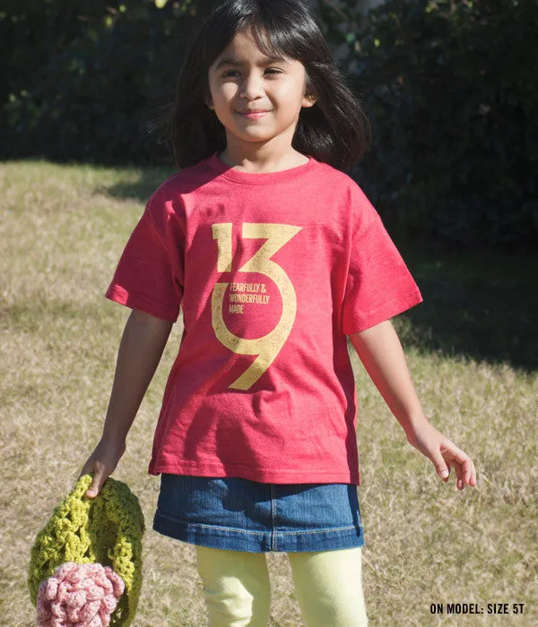 Kids Psalm 139 Tee – Red