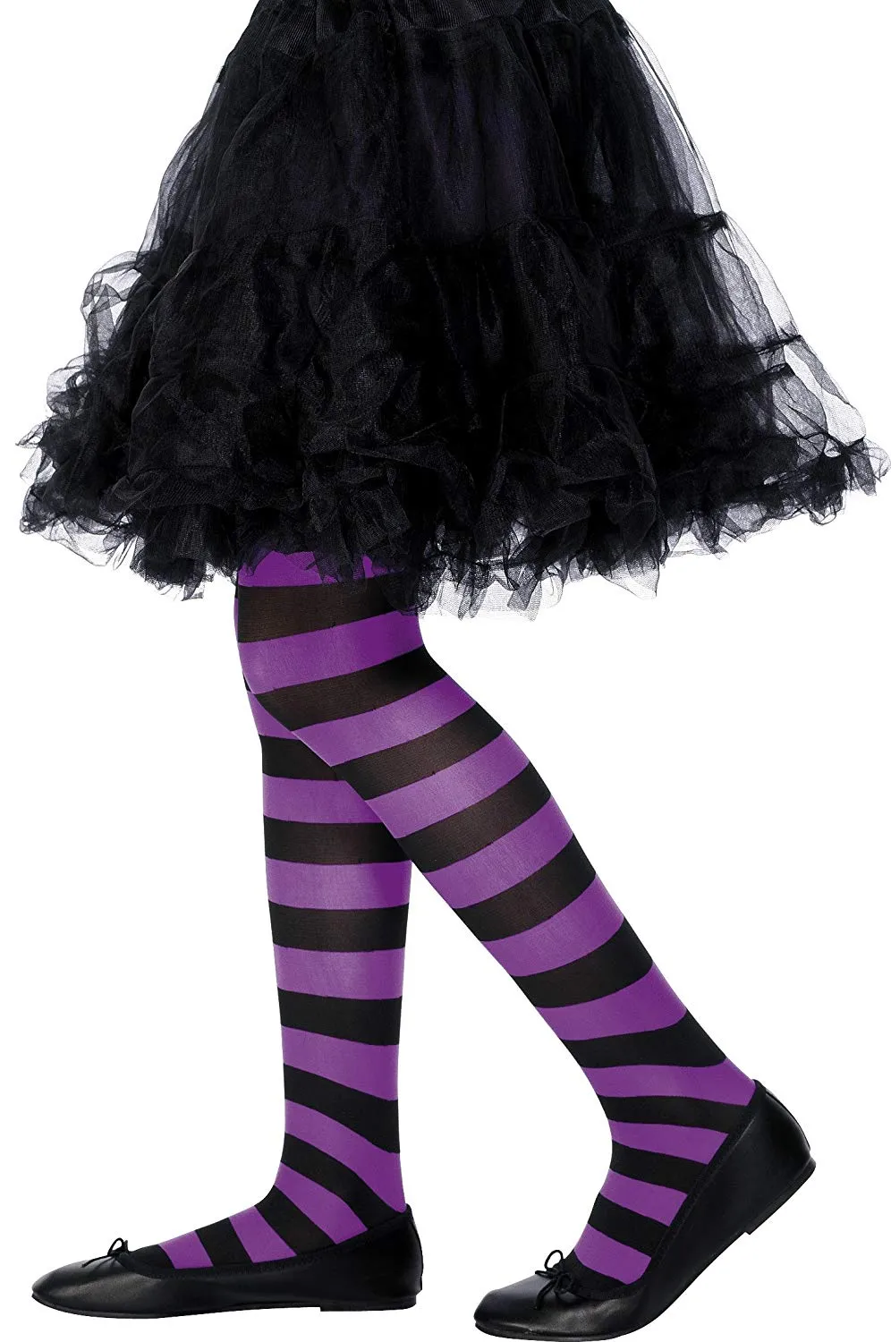 Kids Striped Halloween Tights