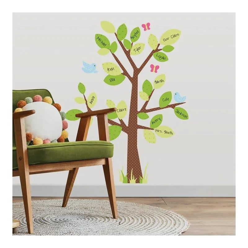 Kids Tree Dry Erase Wall Decal Green Children's Art