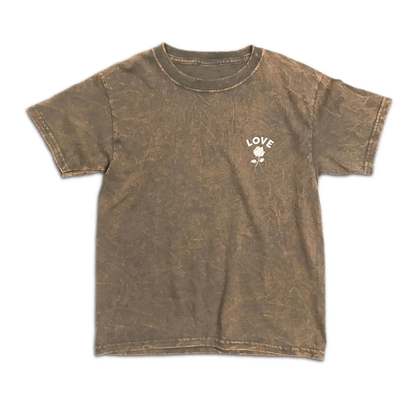 Kid's Vintage Charcoal/Brown Grey Love T-Shirt