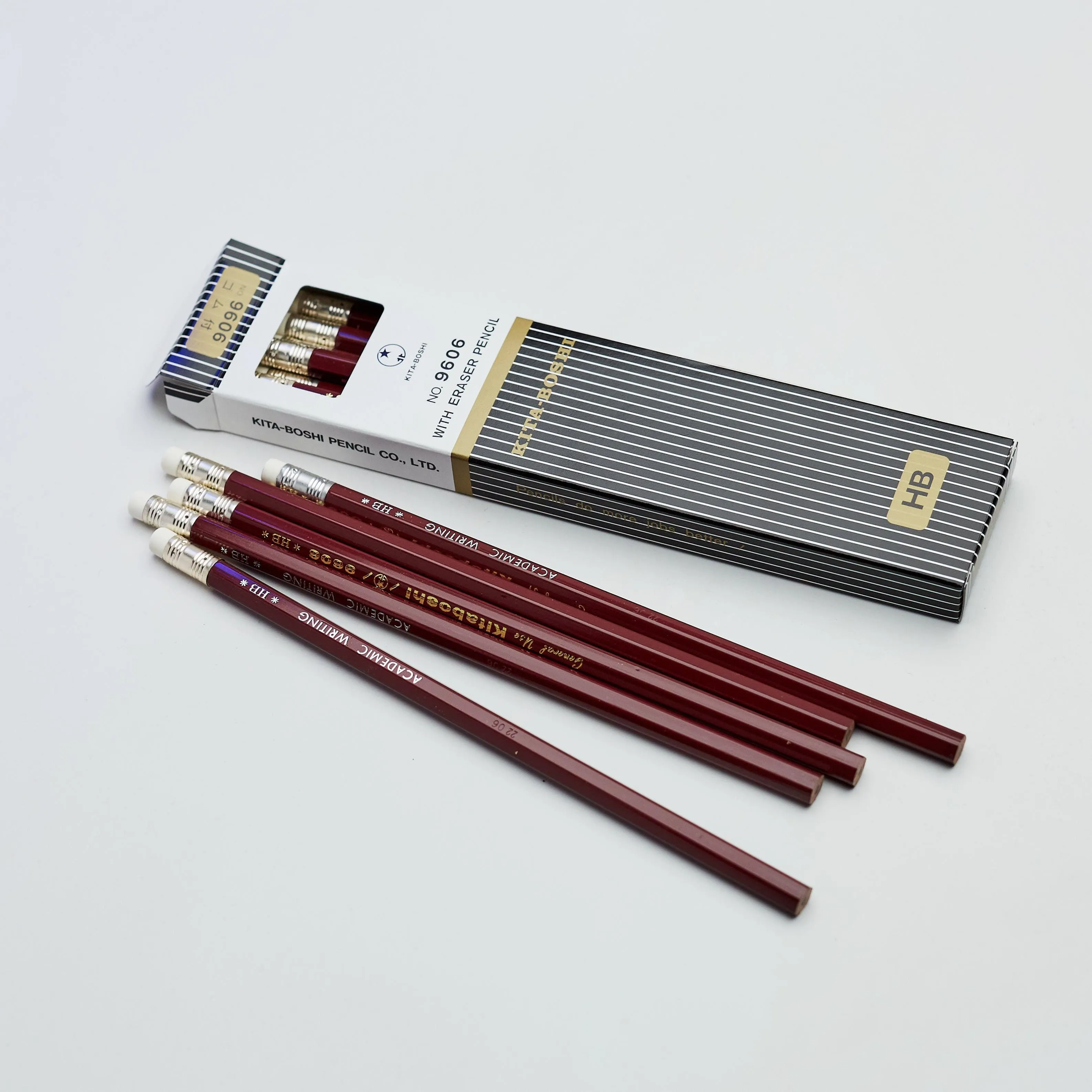 Kita-Boshi 9606 Pencils HB with Eraser – The Ultimate Writing Tool