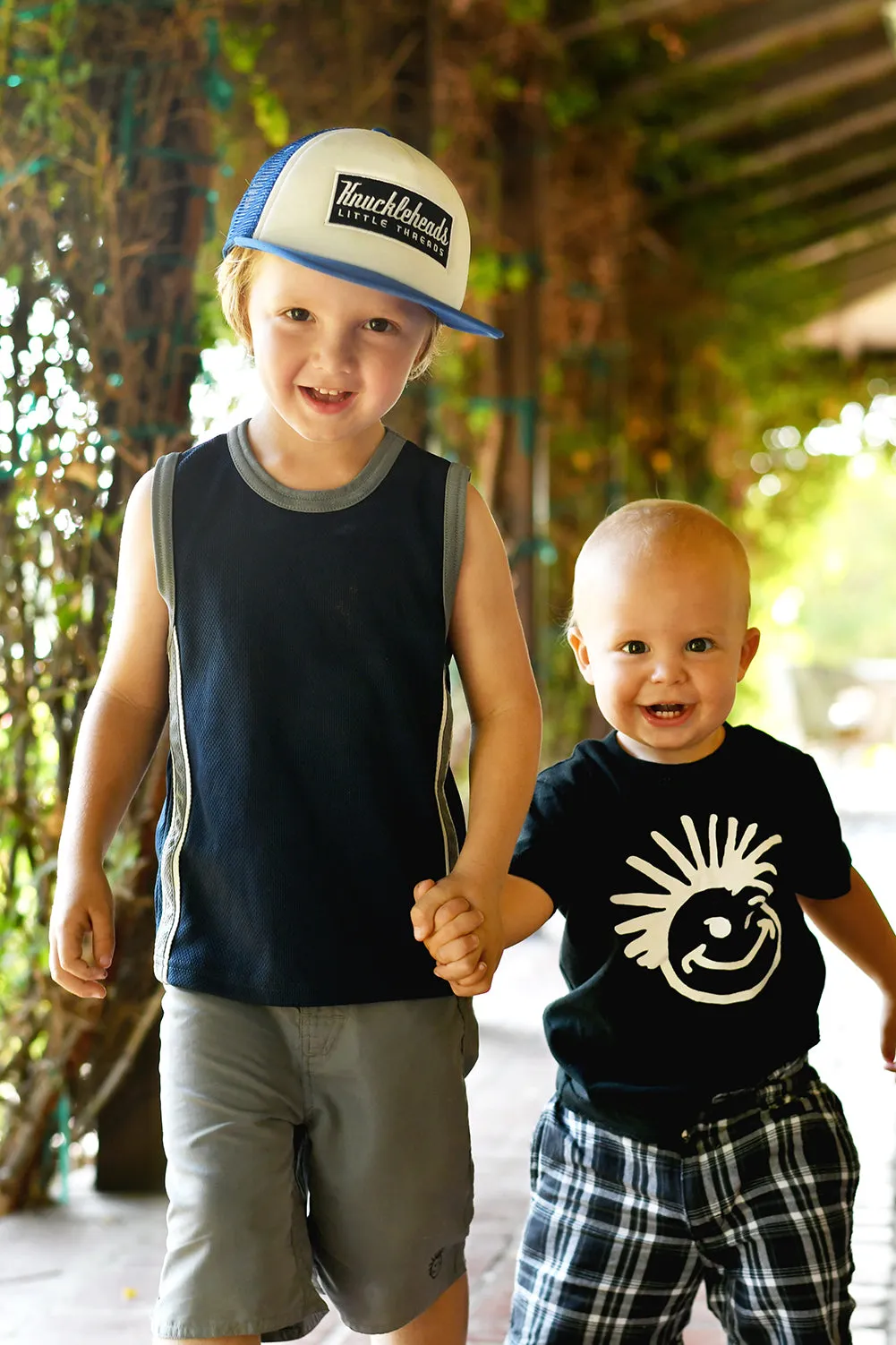 Knuckleheads Grey Swim Trunks Baby Boy Kids Blue Shorts