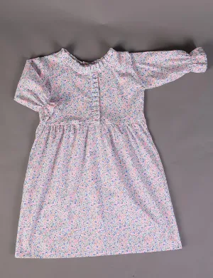 KOS-13-Multi - Kids Cotton Stitched Frock