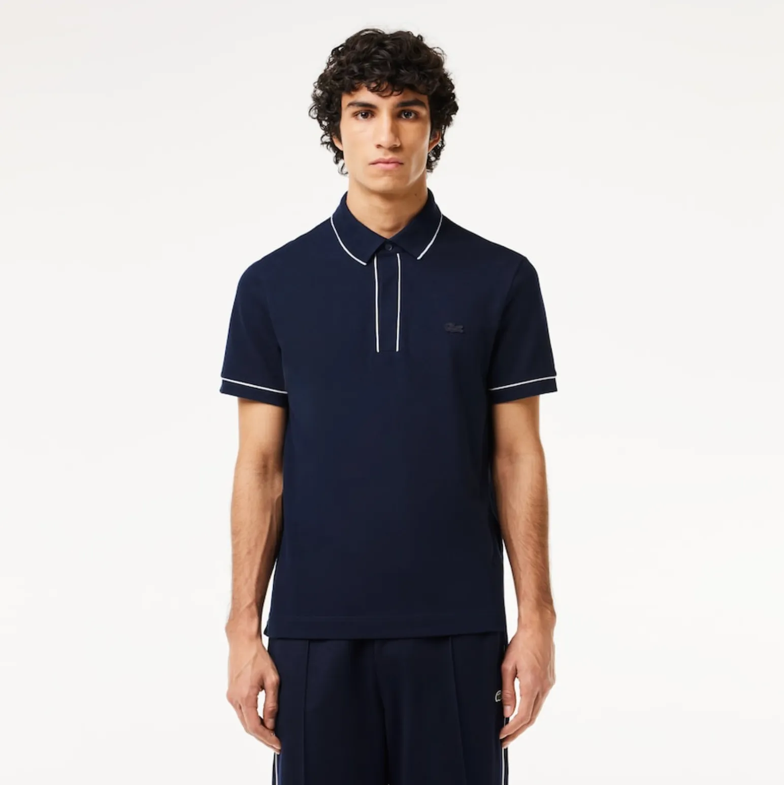 Lacoste Men's Smart Paris Stretch Cotton Contrast Trim Polo