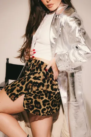 LEOPARD MINI SKIRT