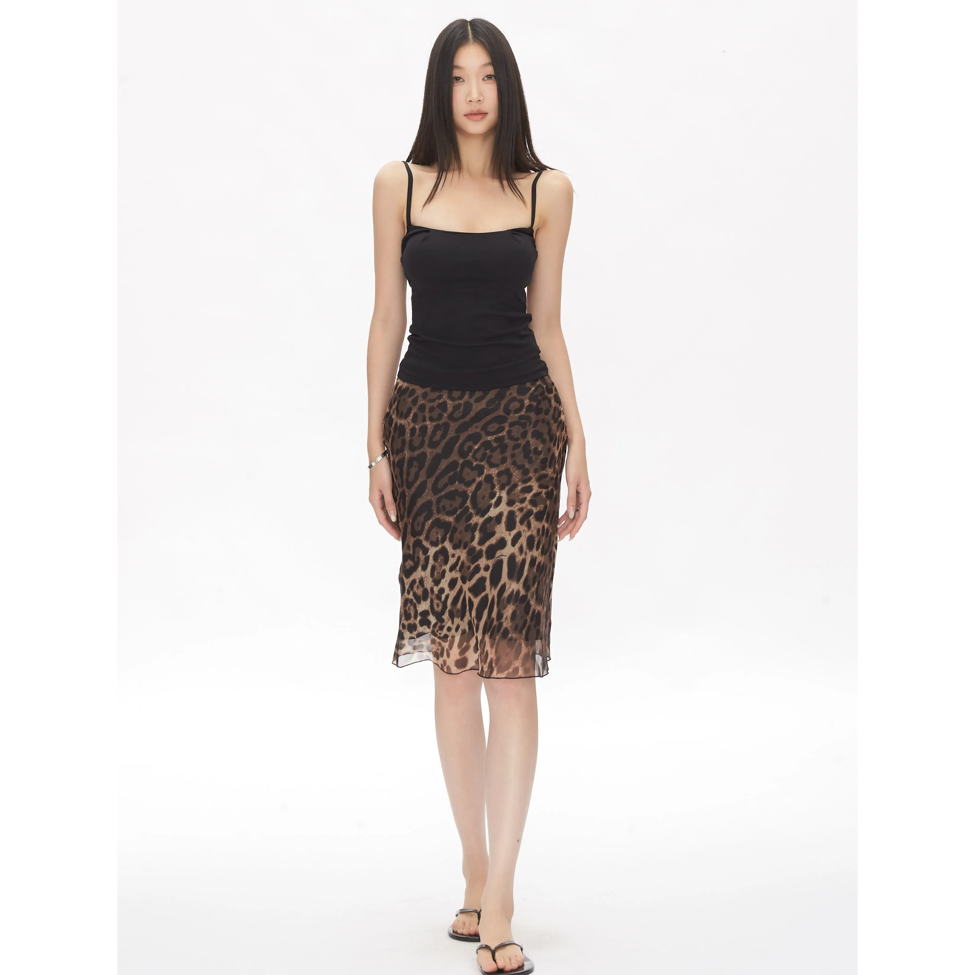 leopard print hip skirt 01