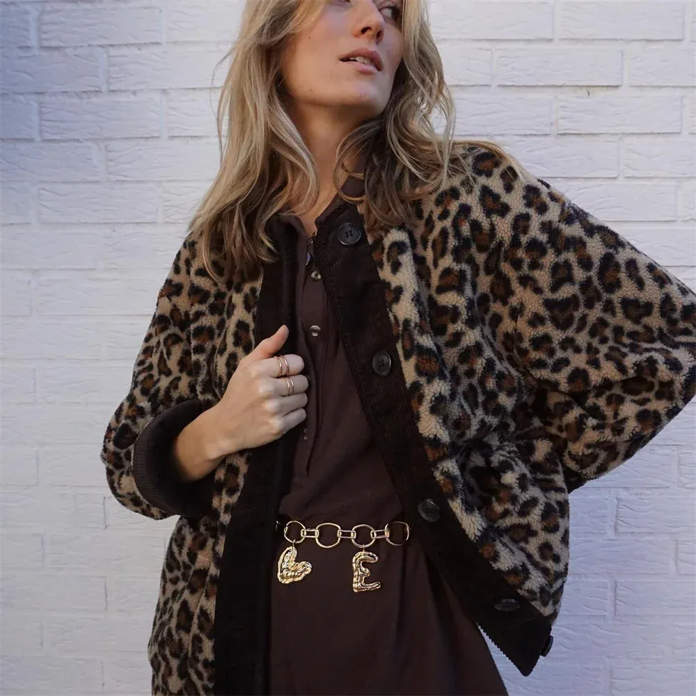 Leopard Print Jacket for Women