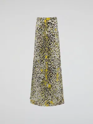 Leopard Print Maxi Skirt