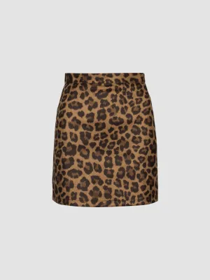 Leopard Print Skirt