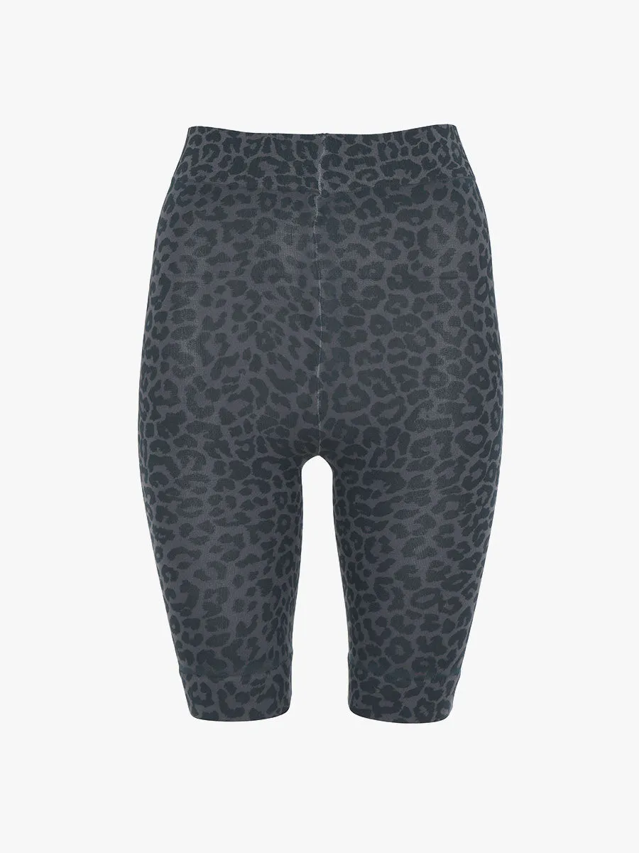 Leopard Shorts 150 Denier - Anthracite