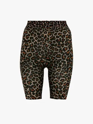 Leopard Shorts 150 Denier - Natural