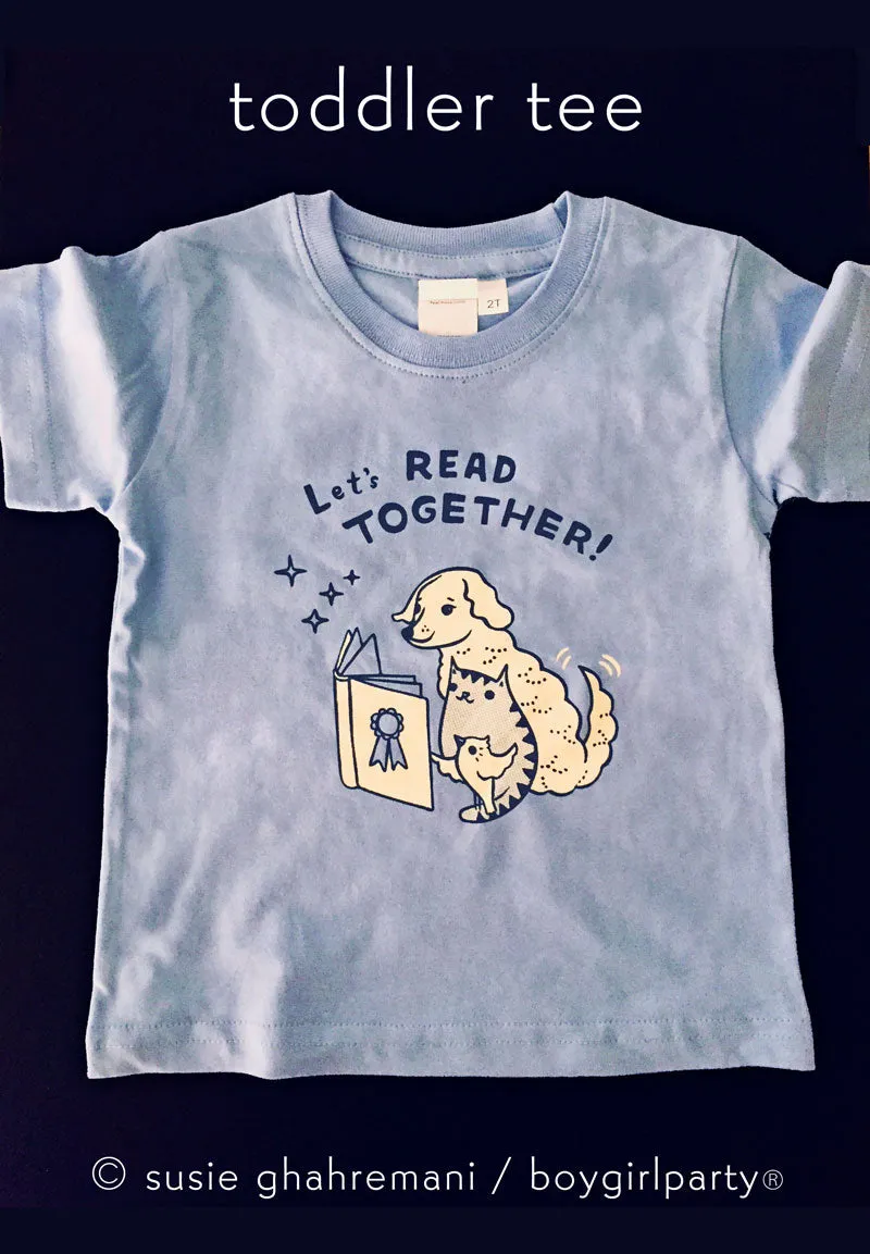 Let's Read Together Kids T-shirt Toddler T-shirt / Kids' Book T-Shirt