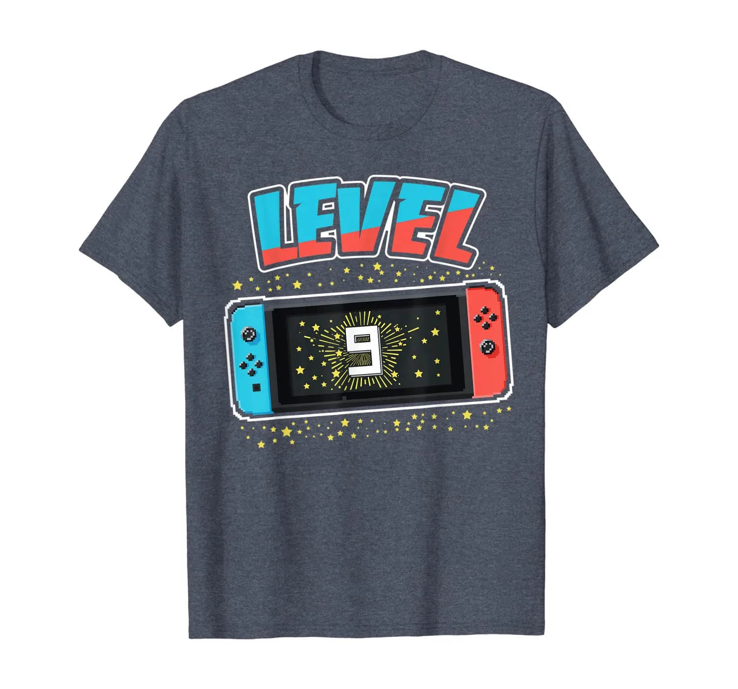 Level 9 Birthday Shirt Boy 9 Years Old Video Games Gift T-Shirt