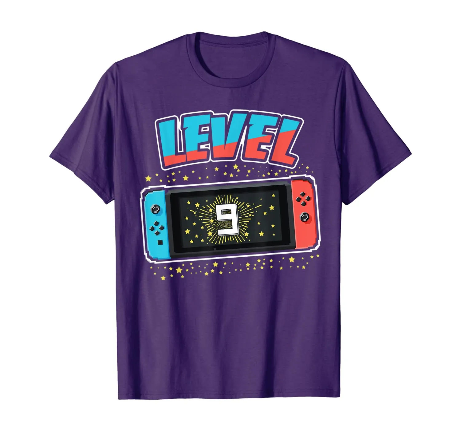 Level 9 Birthday Shirt Boy 9 Years Old Video Games Gift T-Shirt