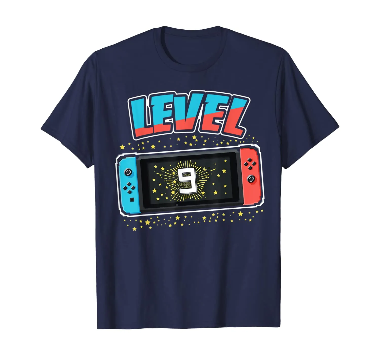 Level 9 Birthday Shirt Boy 9 Years Old Video Games Gift T-Shirt