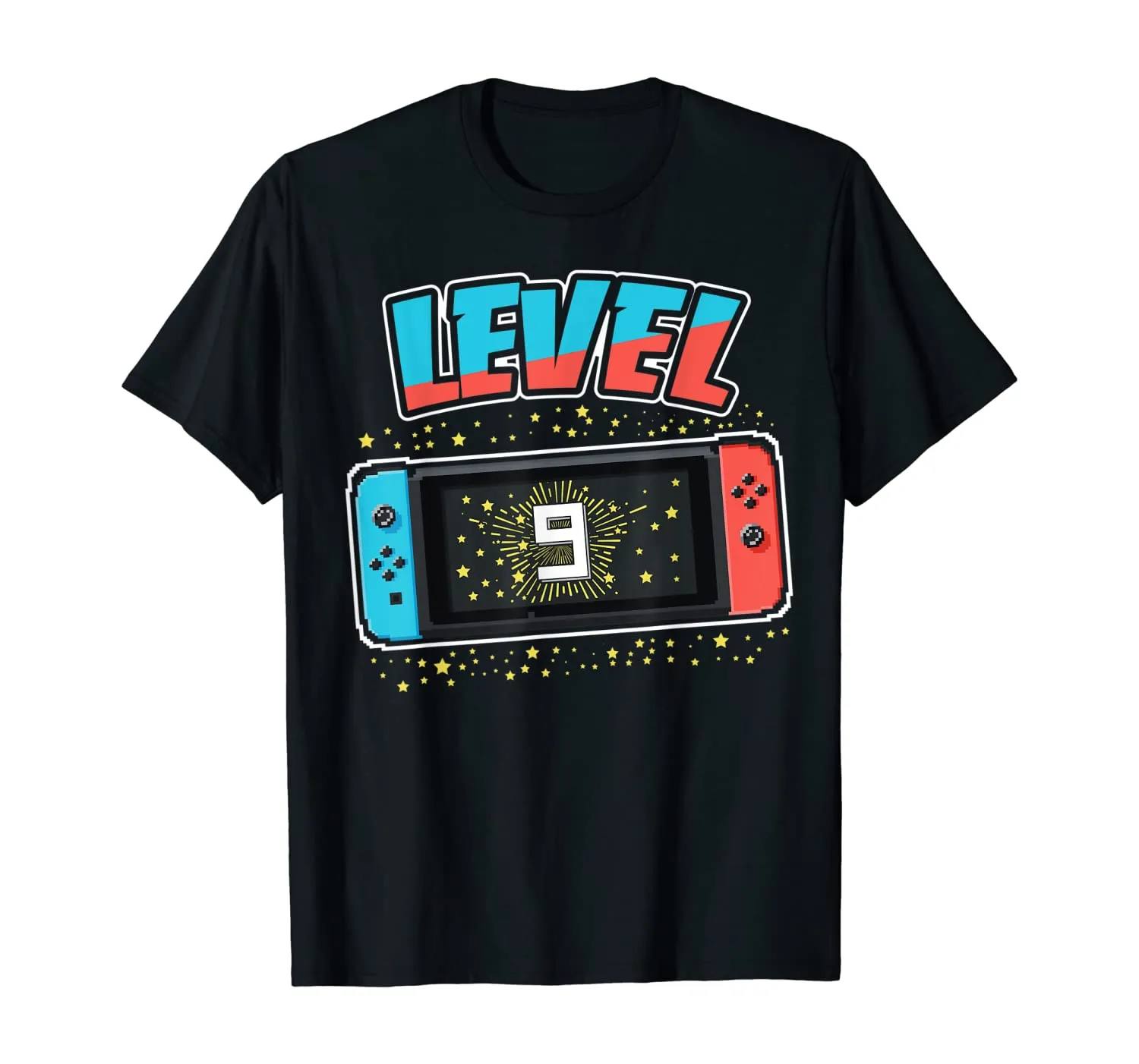 Level 9 Birthday Shirt Boy 9 Years Old Video Games Gift T-Shirt
