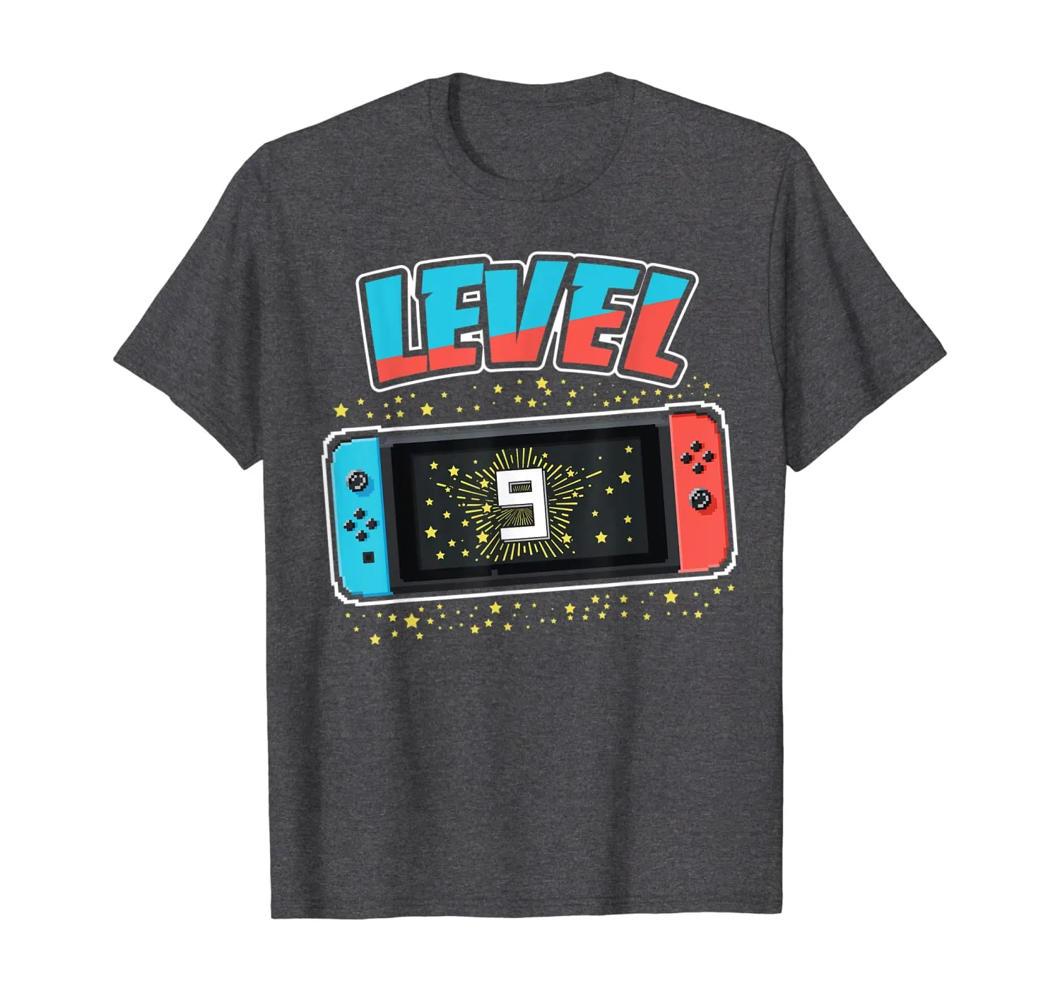 Level 9 Birthday Shirt Boy 9 Years Old Video Games Gift T-Shirt