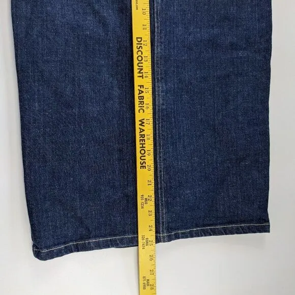 Levi's High Waist Dark Wash Knee Length Denim Pencil Skirt Size 29 EUC
