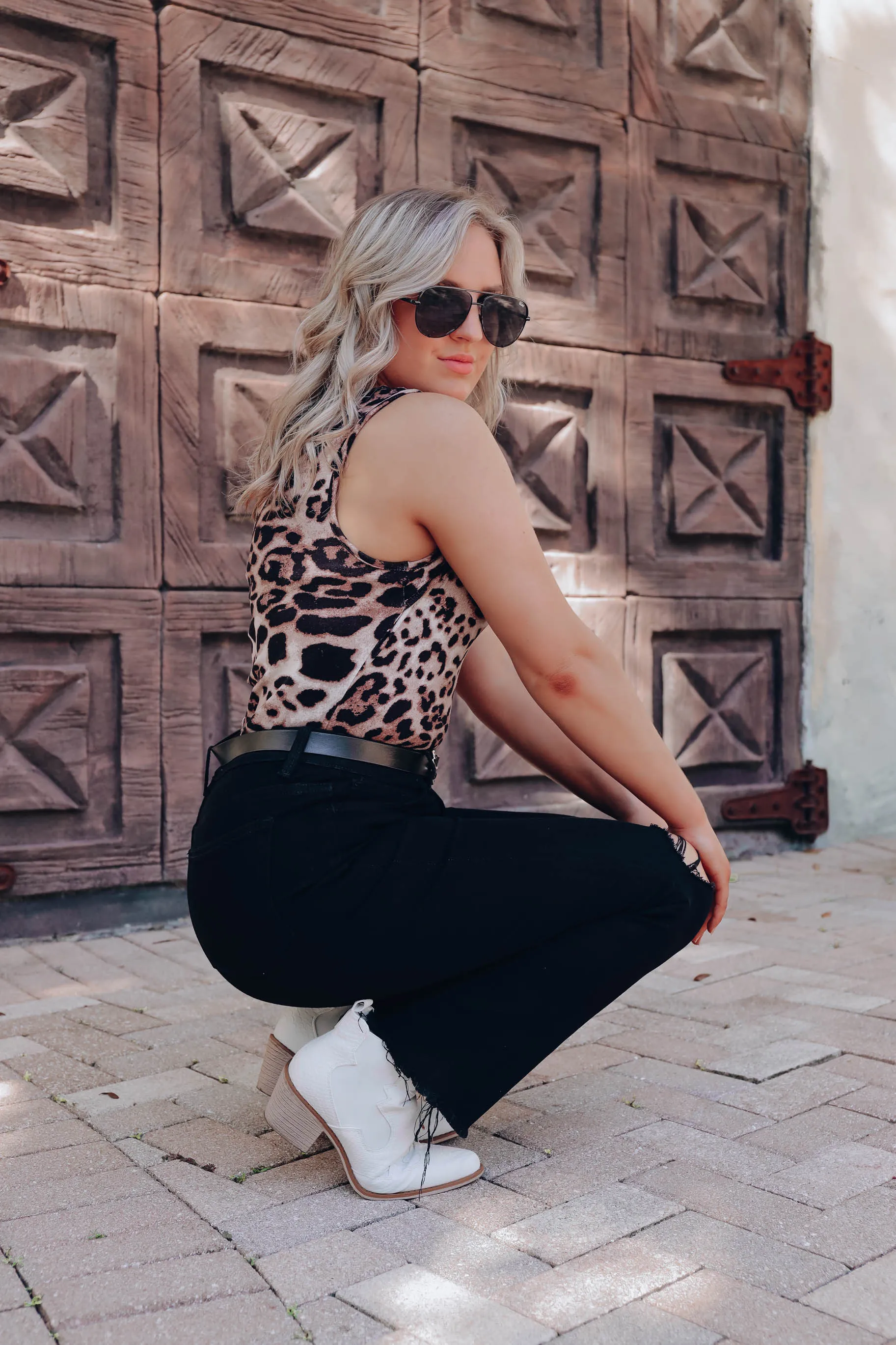 Lia Leopard Cutout Bodysuit