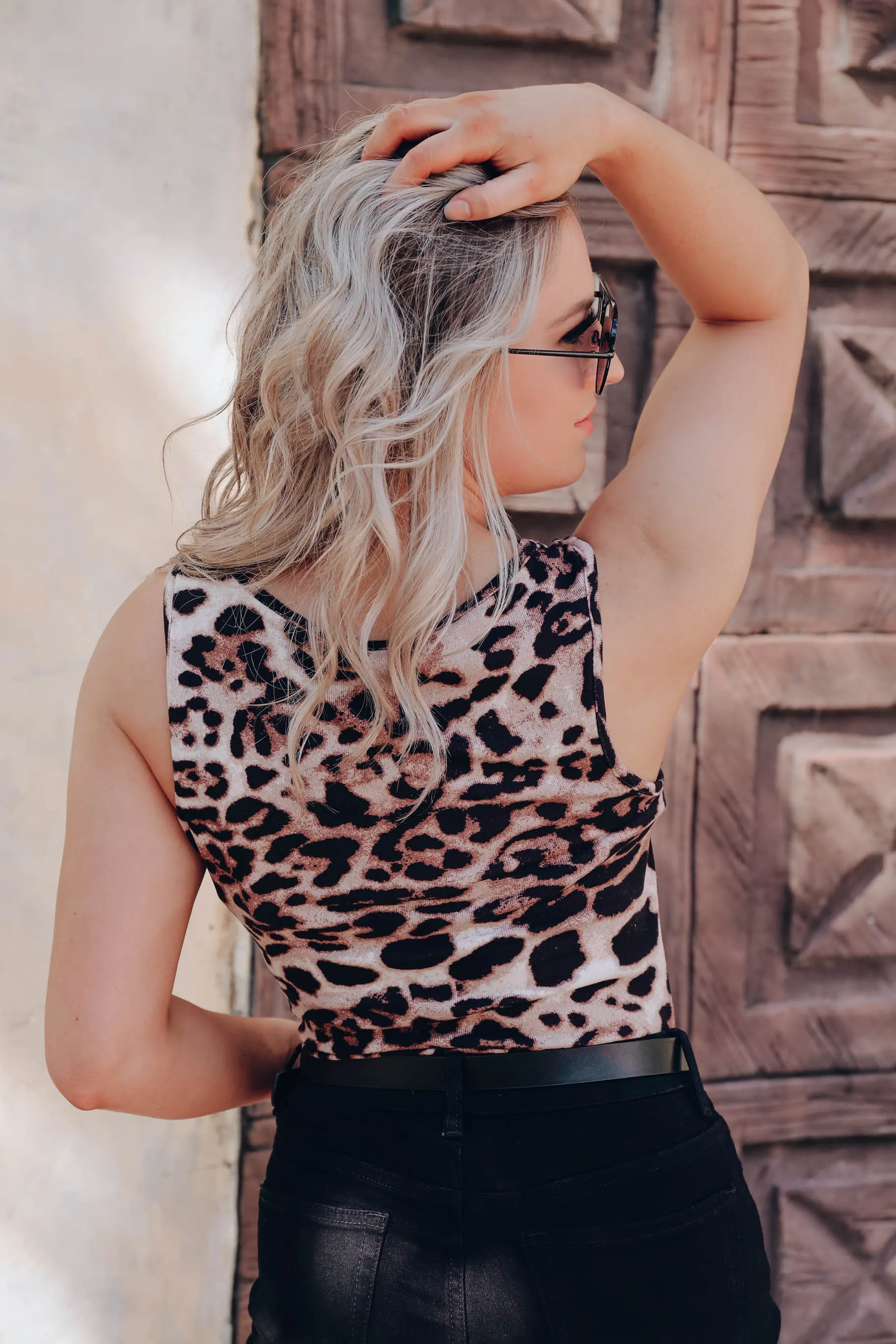 Lia Leopard Cutout Bodysuit