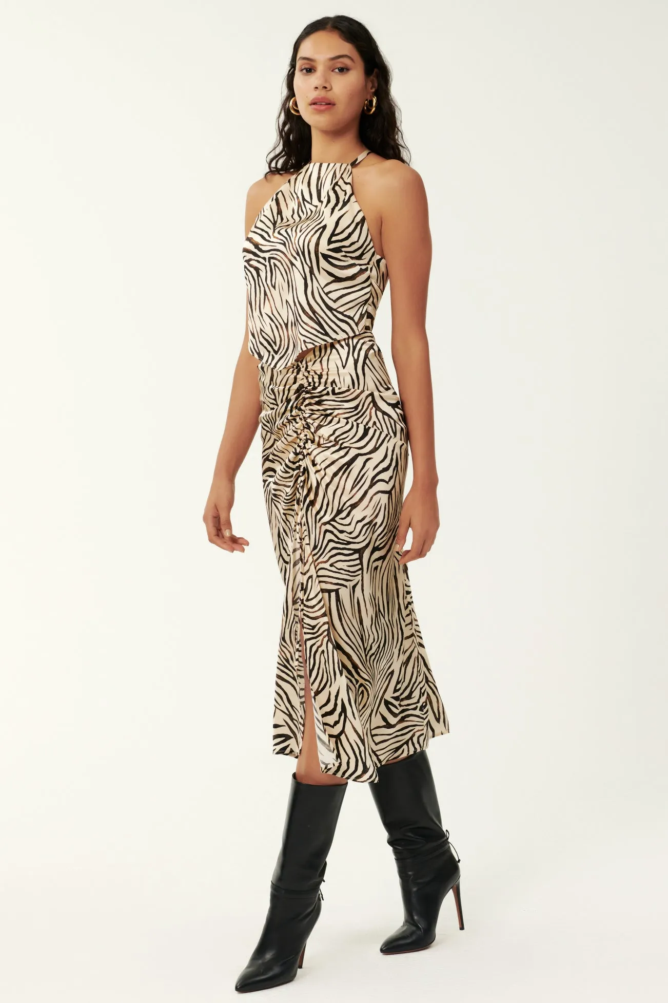 Lia Skirt - Abstract Animal Print