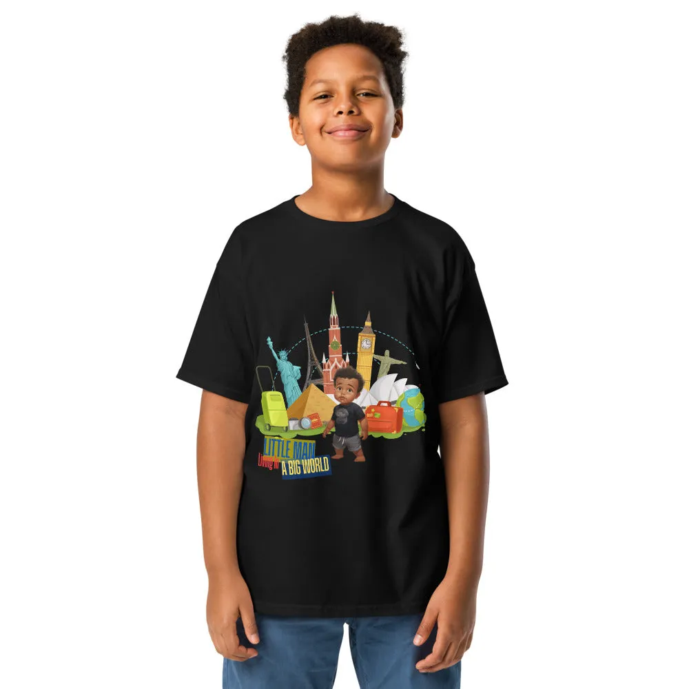 Lil Man in a Big World Boys' Tee | Fun Kids' Graphic Tee