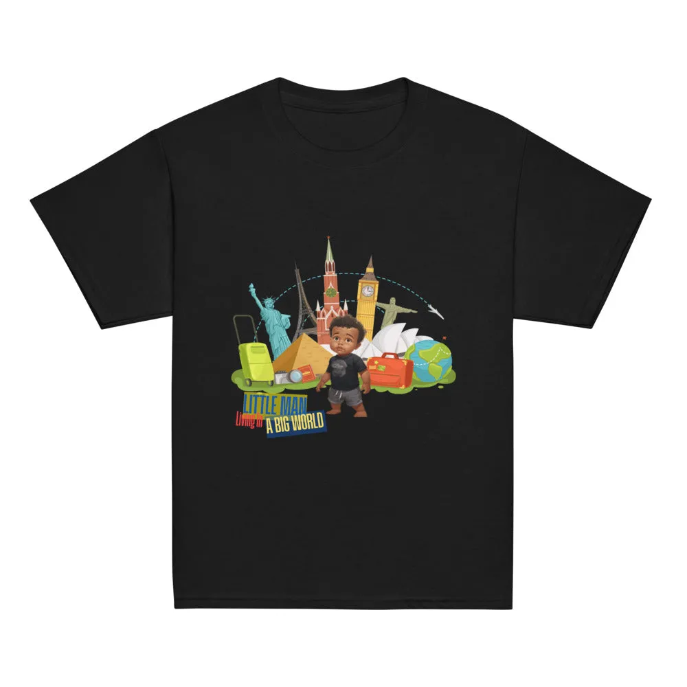 Lil Man in a Big World Boys' Tee | Fun Kids' Graphic Tee