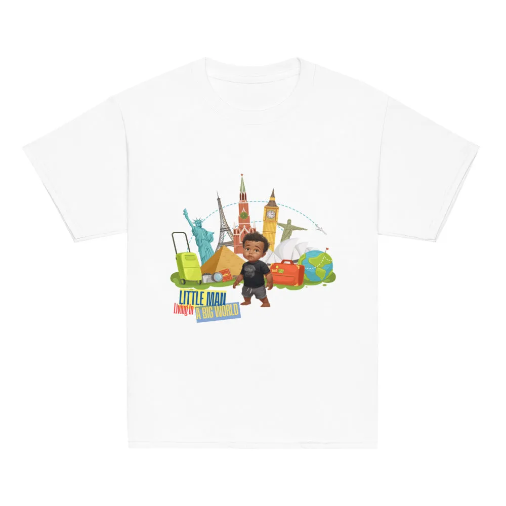 Lil Man in a Big World Boys' Tee | Fun Kids' Graphic Tee