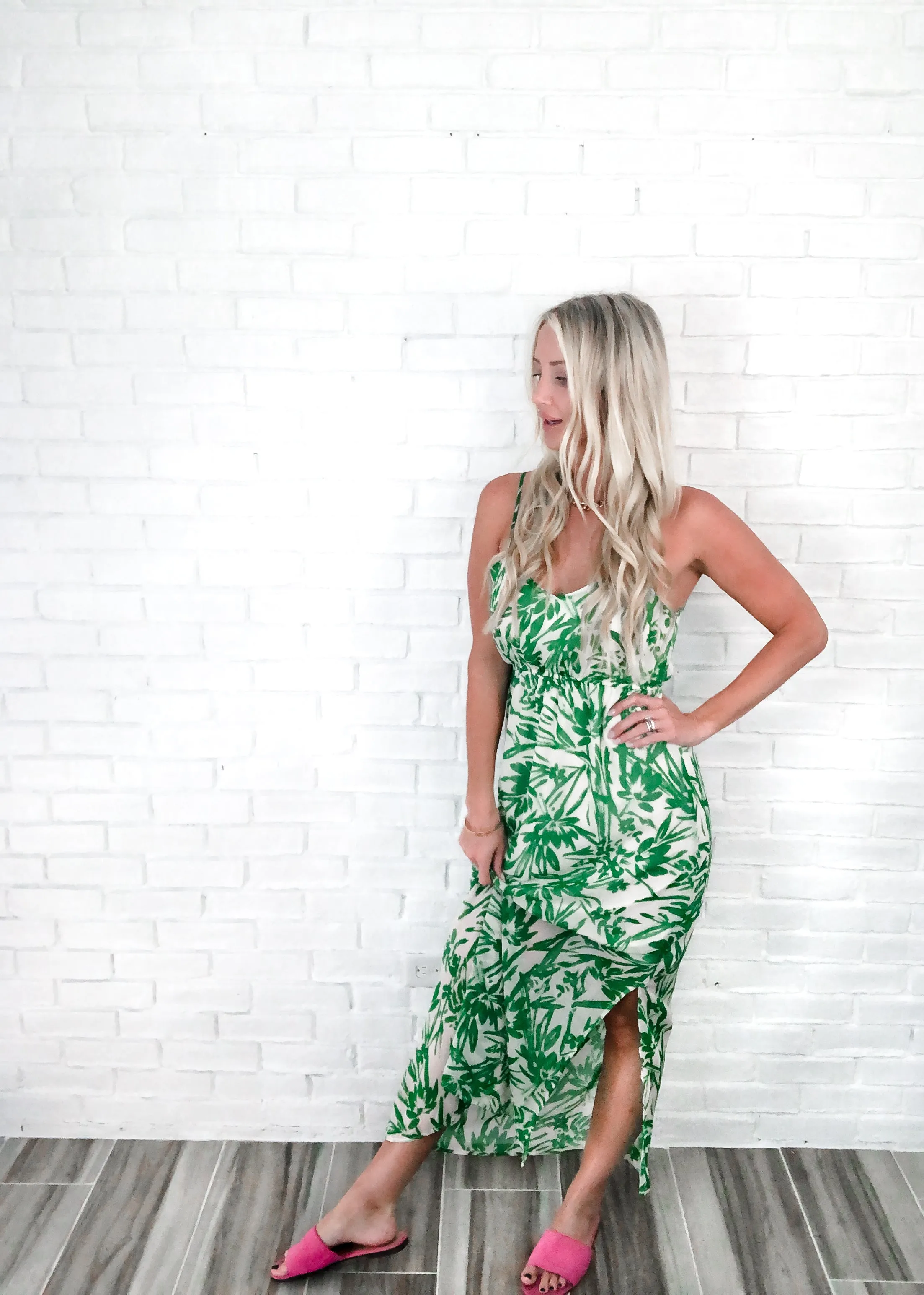 Lila Floral Maxi Dress