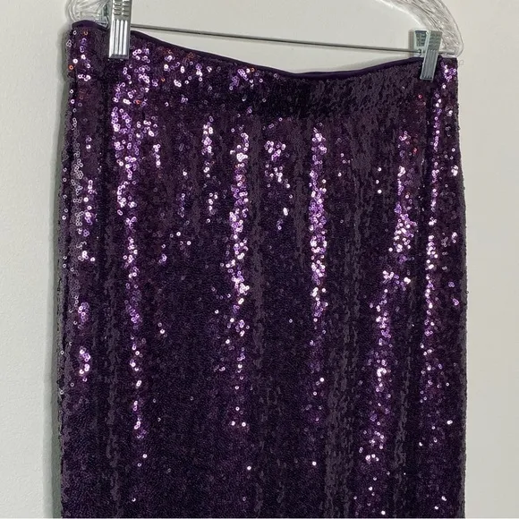 Liz Claiborne Purple Sequin Pencil Skirt