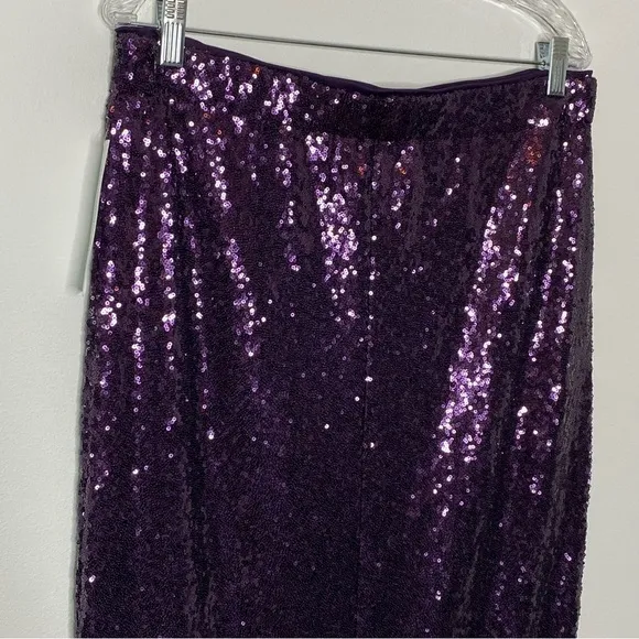 Liz Claiborne Purple Sequin Pencil Skirt