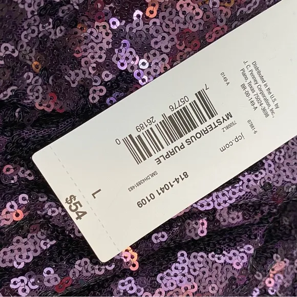 Liz Claiborne Purple Sequin Pencil Skirt