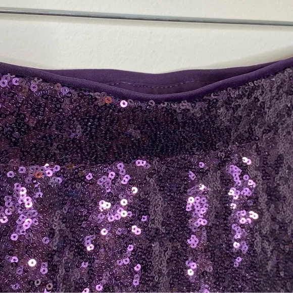 Liz Claiborne Purple Sequin Pencil Skirt