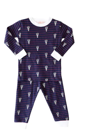 Lobster Stripe 2-Piece Pajama