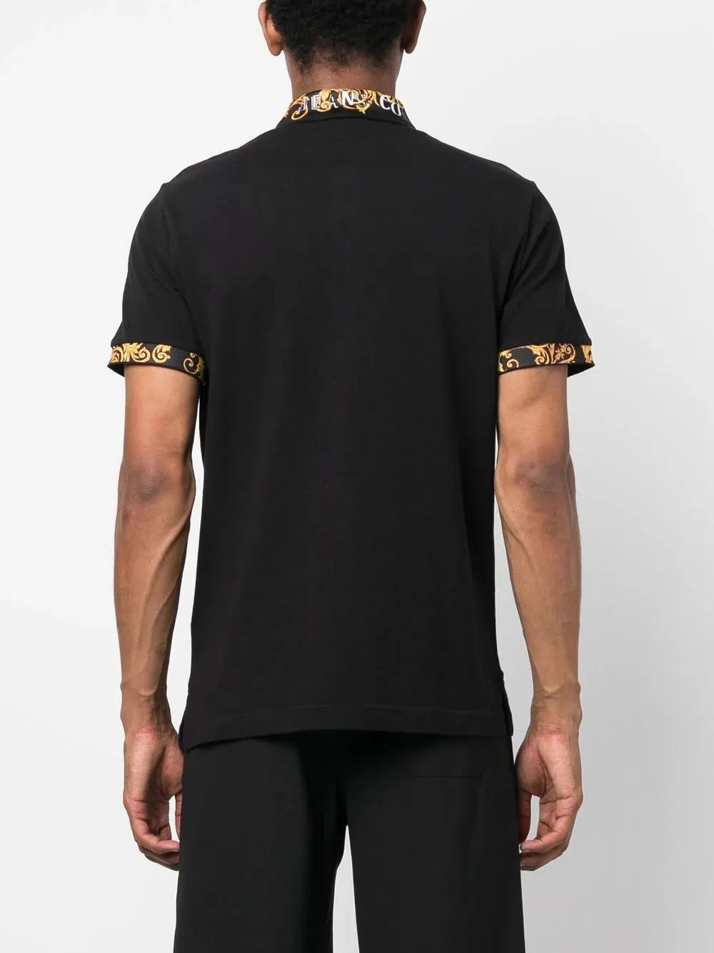 Logo Couture cotton polo shirt