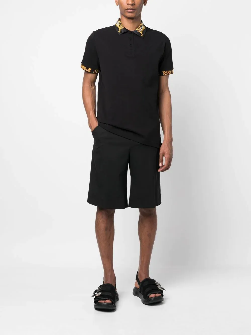 Logo Couture cotton polo shirt