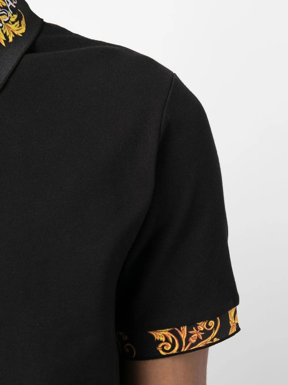 Logo Couture cotton polo shirt