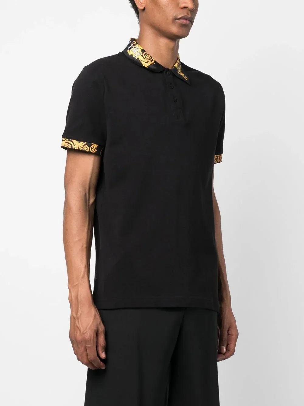 Logo Couture cotton polo shirt