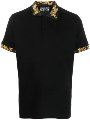 Logo Couture cotton polo shirt