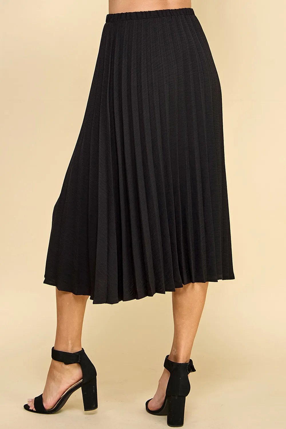 Long Pleated Skirt