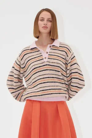 Long Sleeve Knit Polo