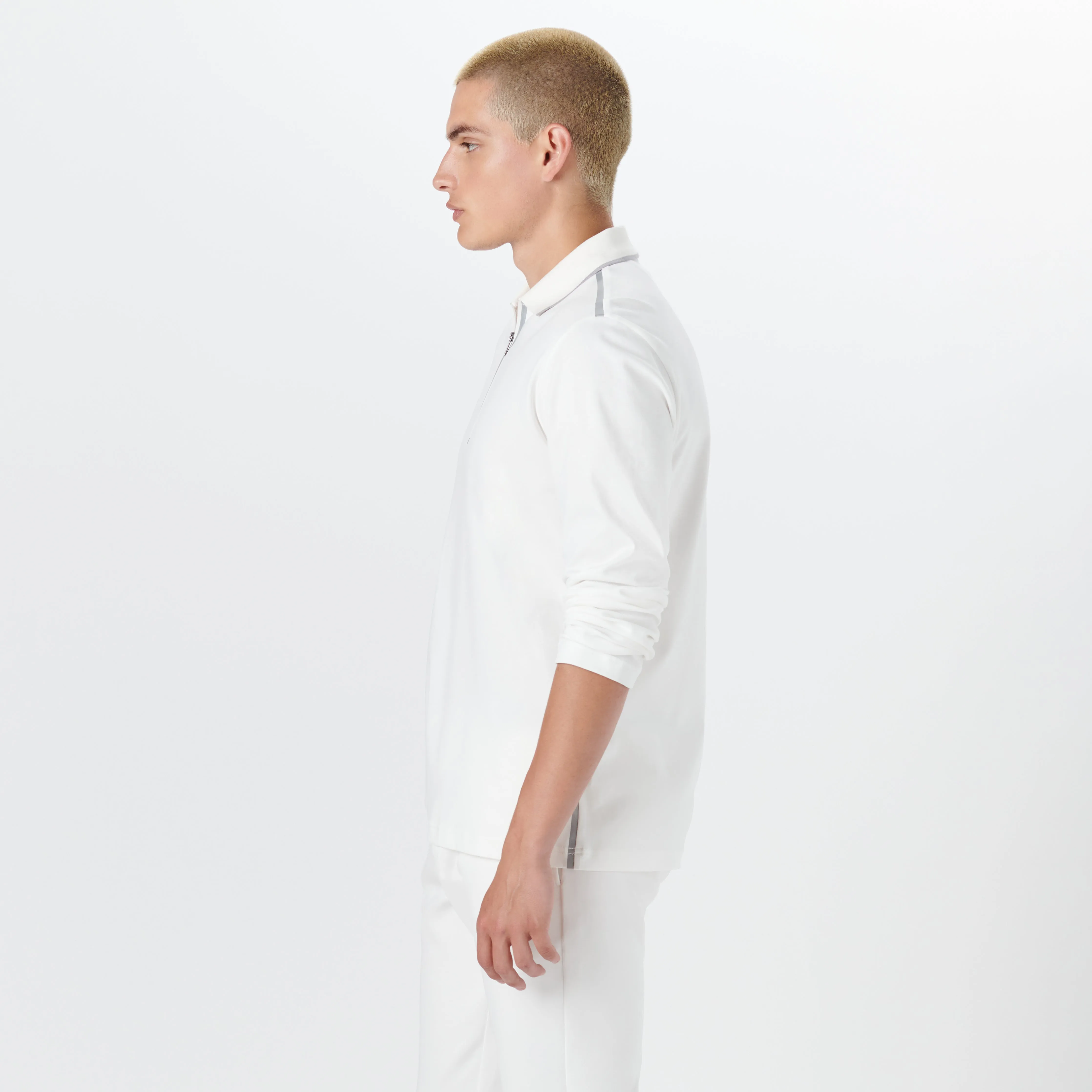 Long Sleeve Quarter Zip Polo