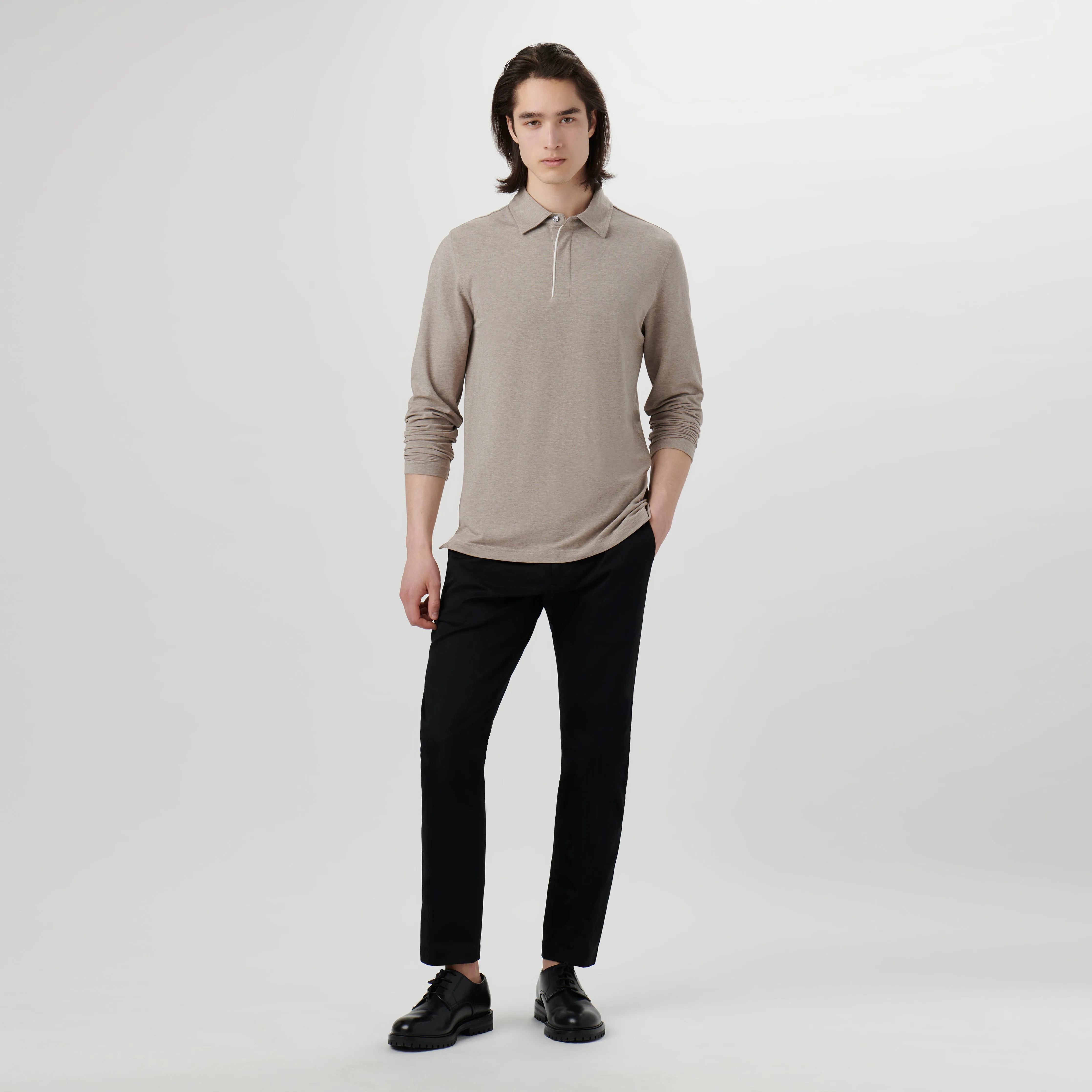 Long-sleeved Polo Shirt