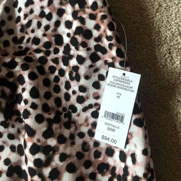 Lord &amp; Taylor Pencil Skirt Plus Sze 20W Khaki Sand