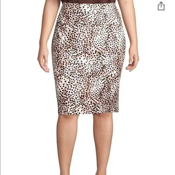 Lord &amp; Taylor Pencil Skirt Plus Sze 20W Khaki Sand