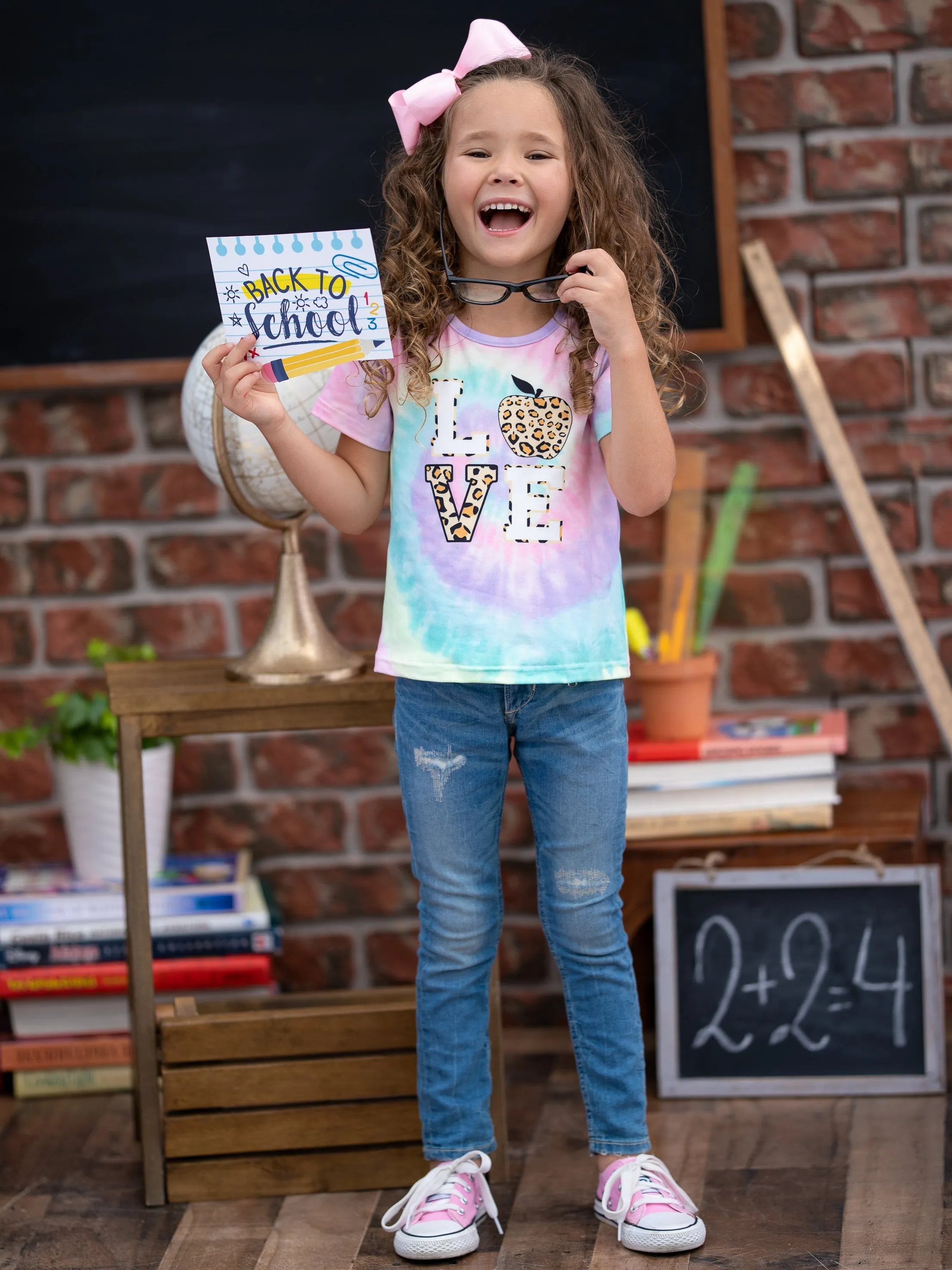 Love Leopard Tie Dye Top