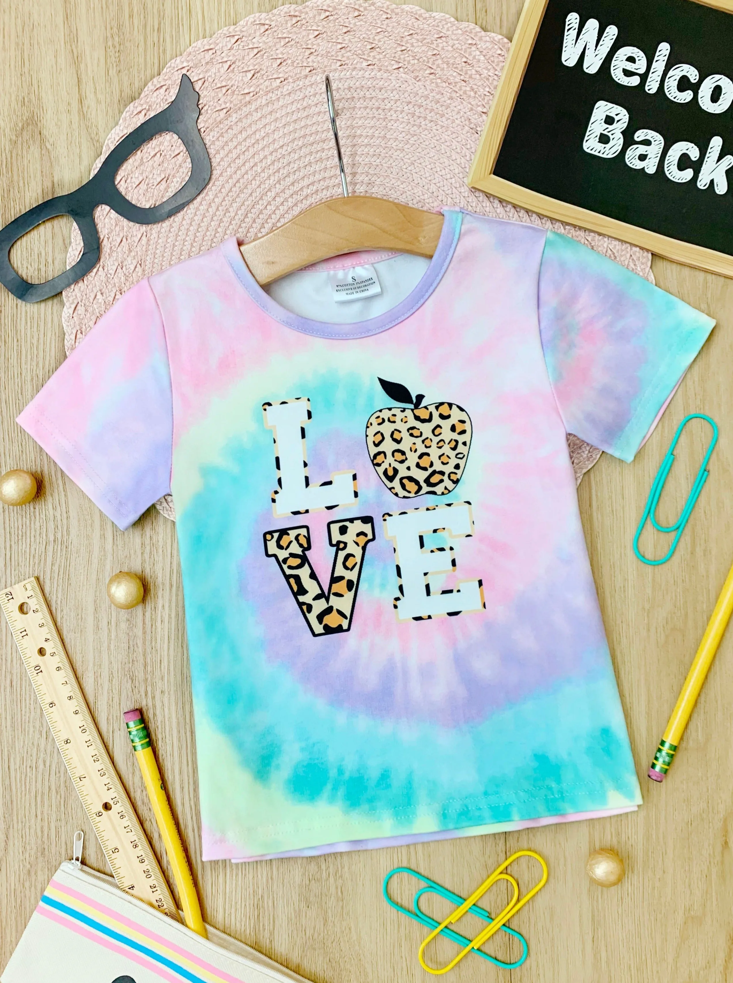 Love Leopard Tie Dye Top