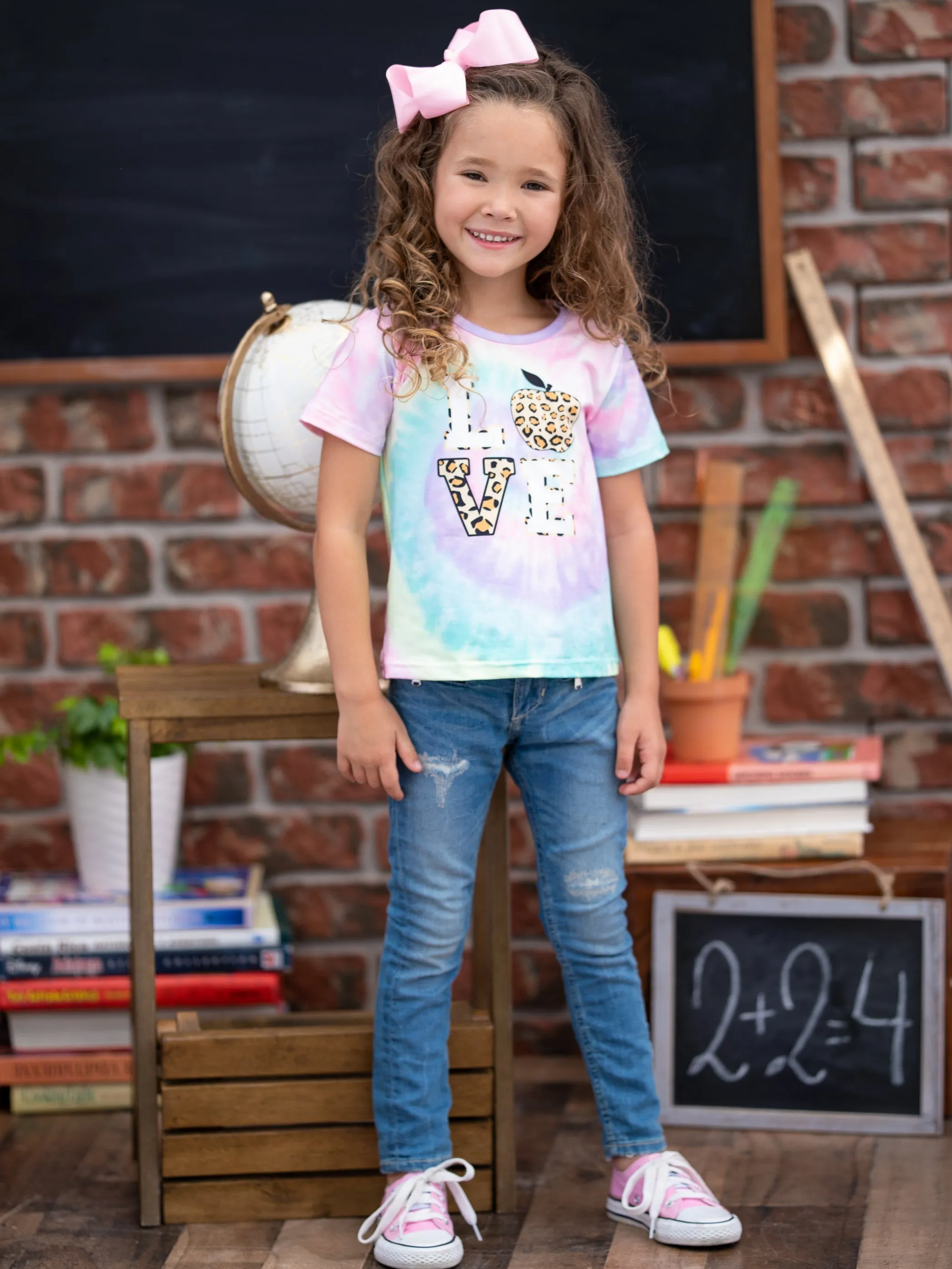 Love Leopard Tie Dye Top
