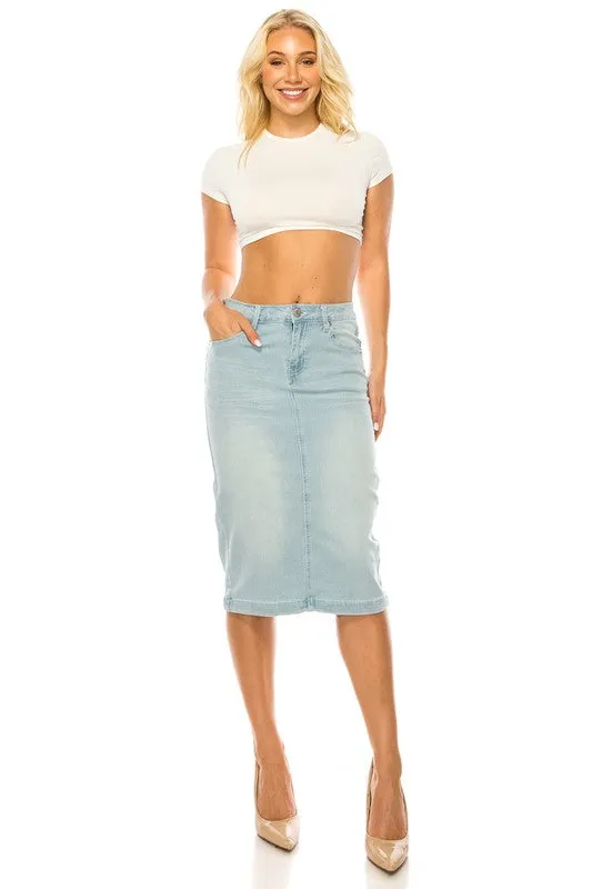 Lt. Indigo Jean skirt