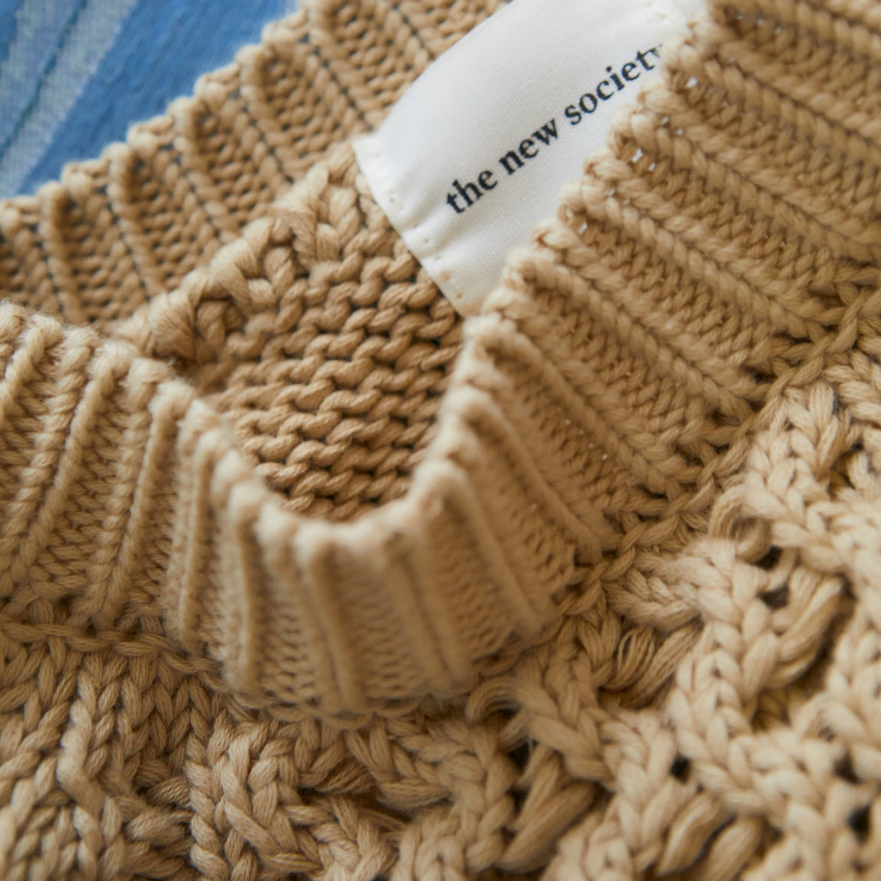 MAMA Russel Cable Knit Jumper (Dessert Sand)